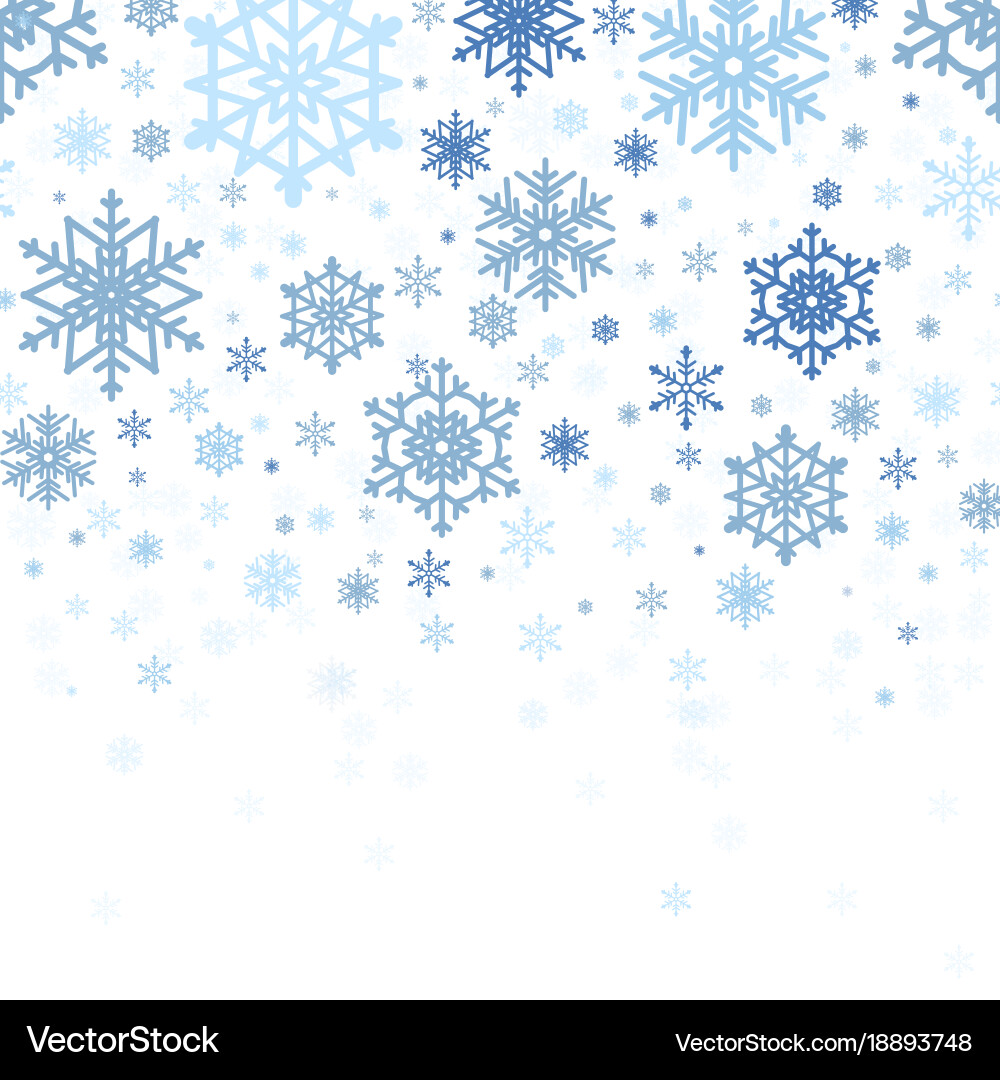 Snowflake christmas and new year seamless pattern Vector Image