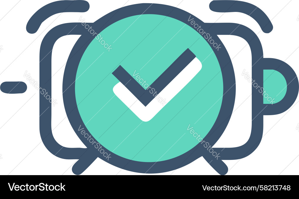 Task Completion Timer Icon Vector Image