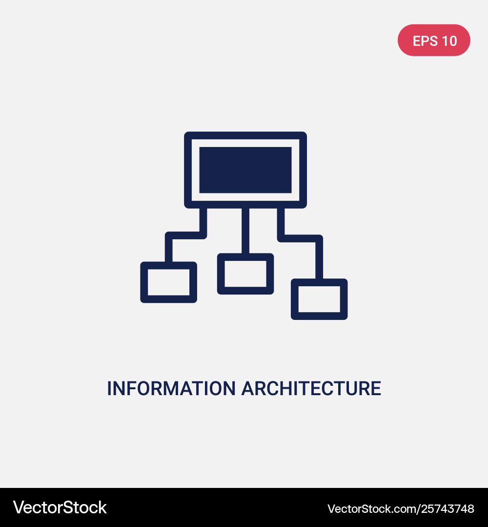 Two color information architecture icon from Two color information architecture icon from vector image
