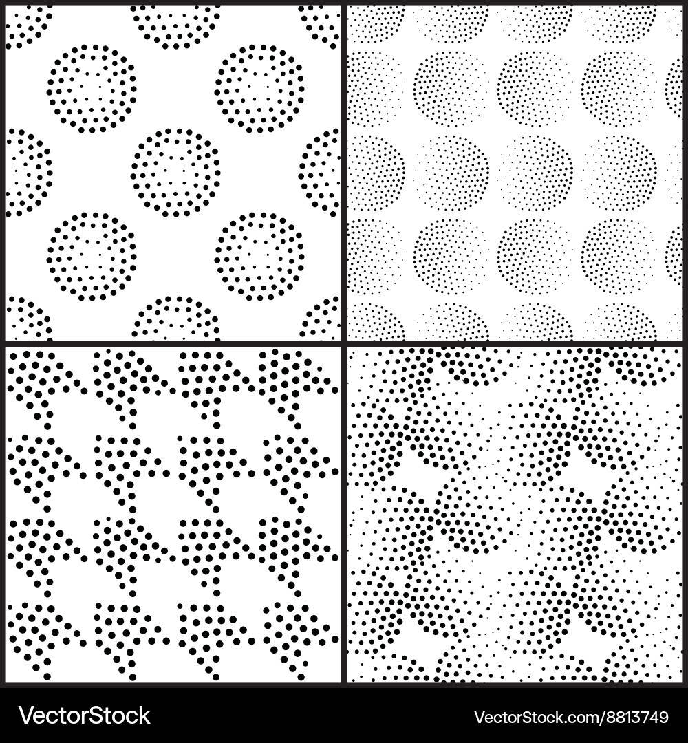 Abstract Geometric Pointillism Pattern vector image