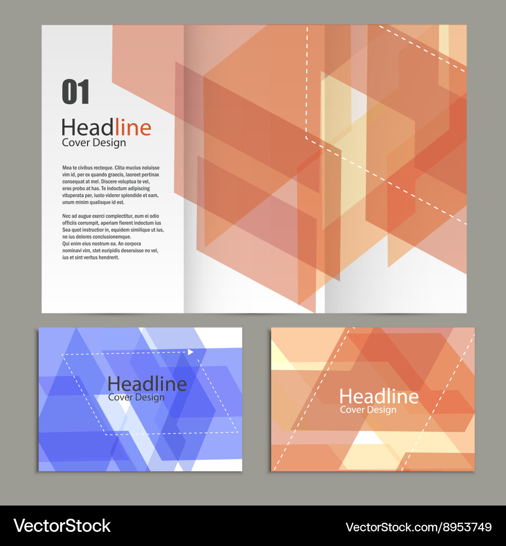 Abstract polygon design template vector image