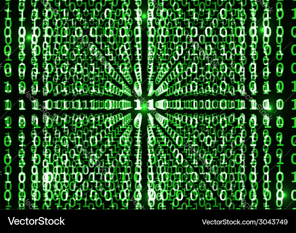 Abstrakte binäre Code Hintergrund vektorbild