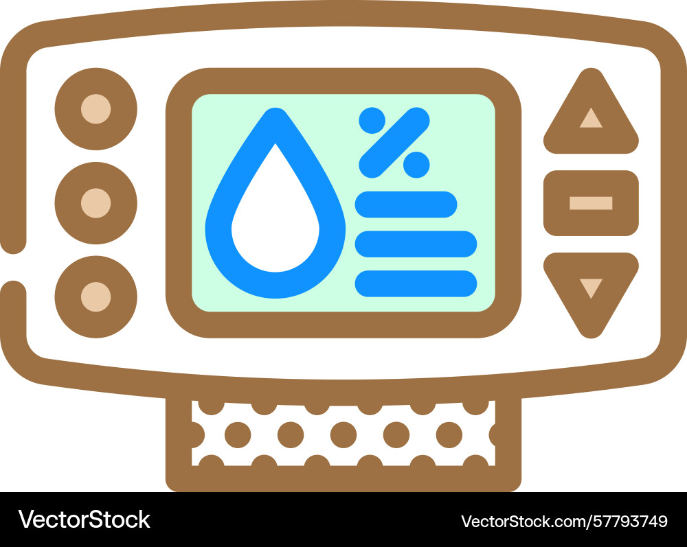 Humidity sensor module color icon Vector Image