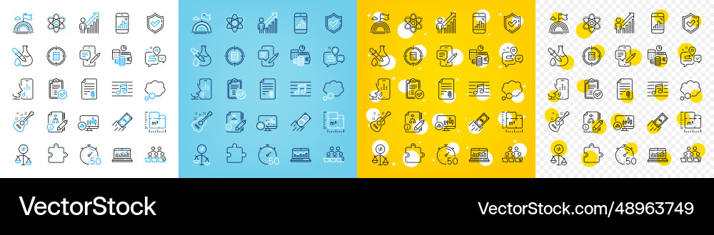 Icons set of floor plan algorithm Icons set of floor plan algorithm vector image