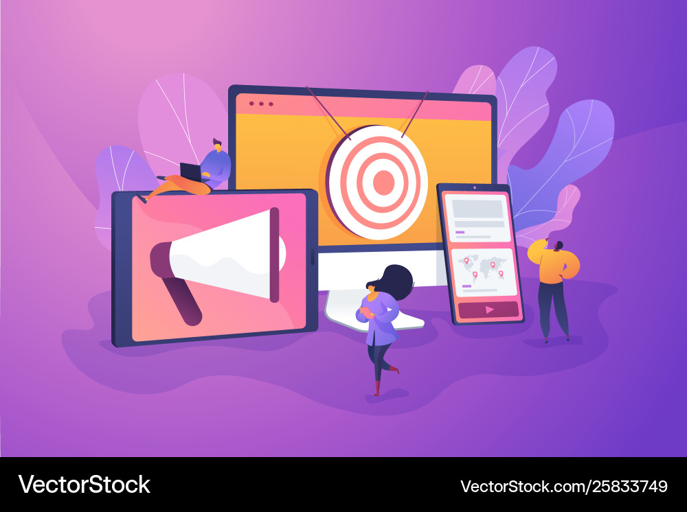 Multi device targeting concept Multi device targeting concept vector image