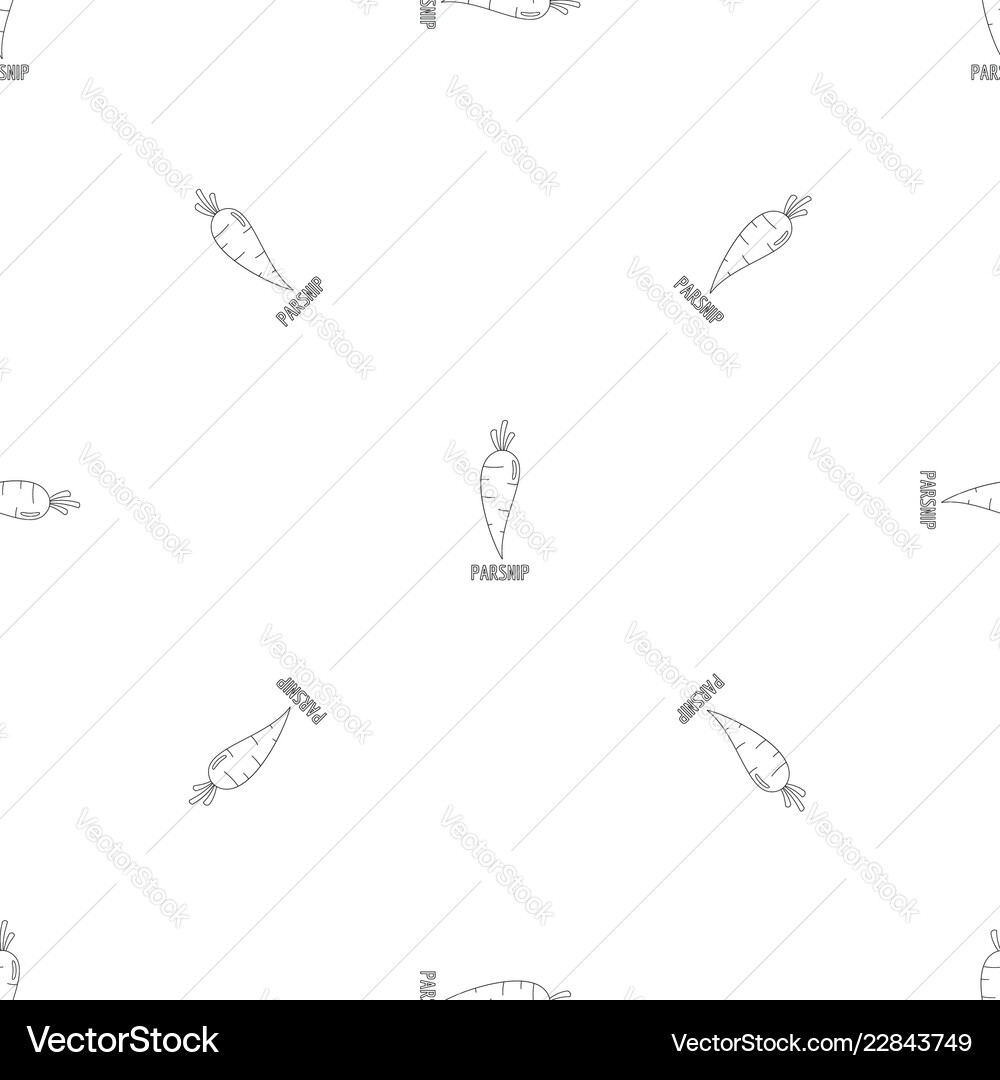 Parsnip pattern seamless Parsnip pattern seamless Vector Image