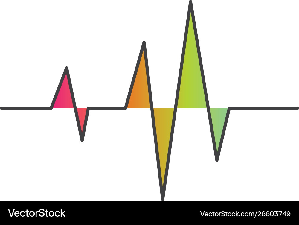 Pulse lineequaizer and sound effect vector image