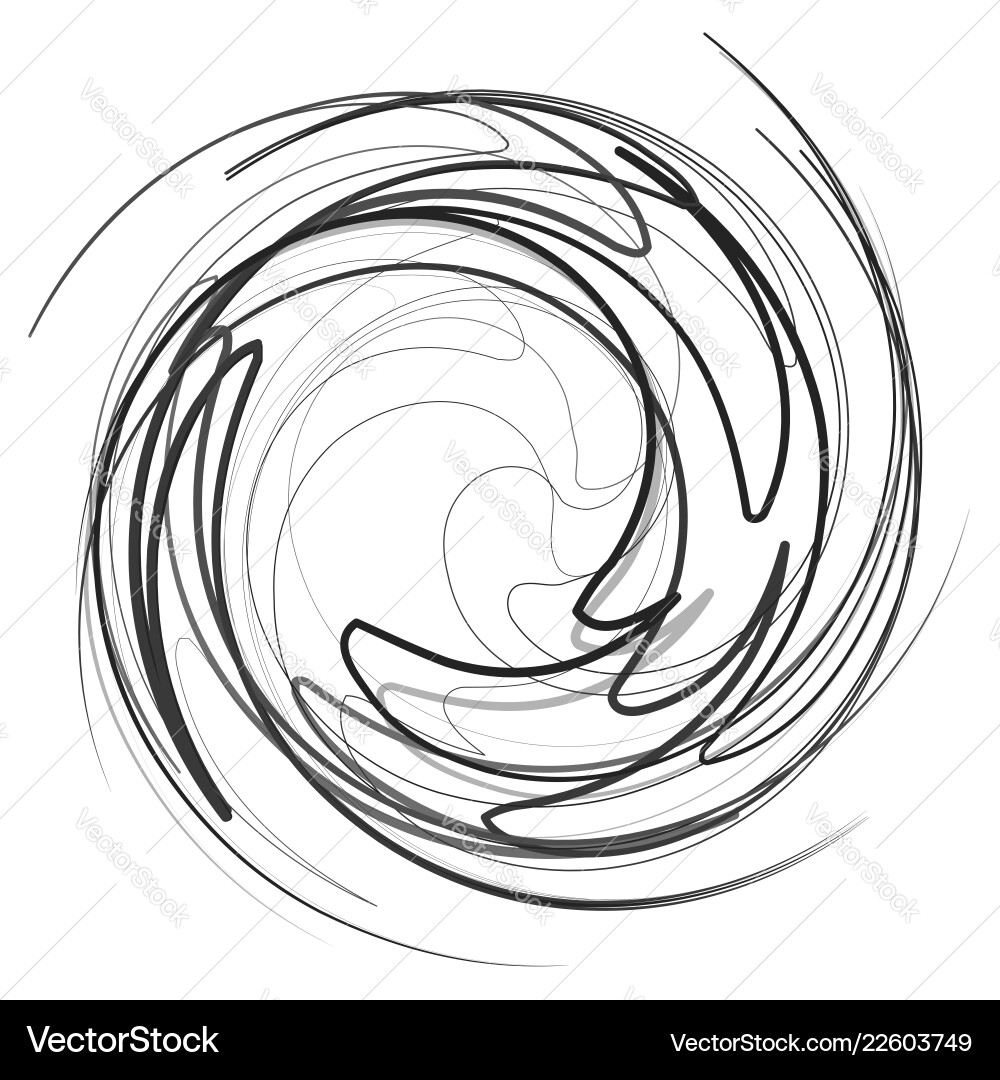 Rotating spiral element abstract swirl vortex Rotating spiral element abstract swirl vortex Vector Image