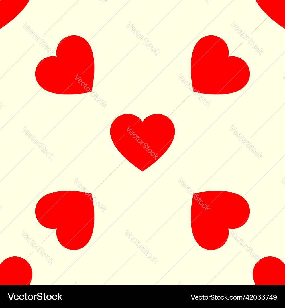 Seamless repeatable heart shape icon pattern Seamless repeatable heart shape icon pattern vector image