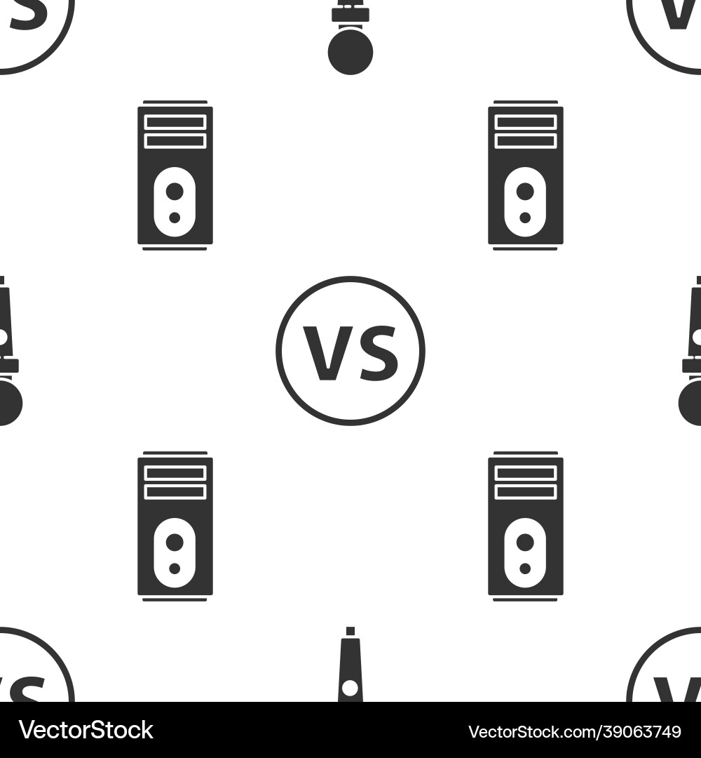 Set joystick for arcade machine vs versus battle Set joystick for arcade machine vs versus battle vector image