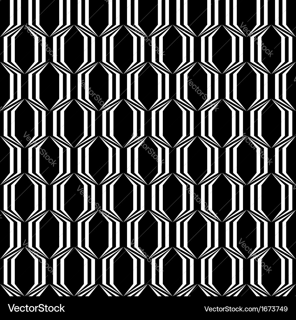 Trellised Geometric Pattern vector image
