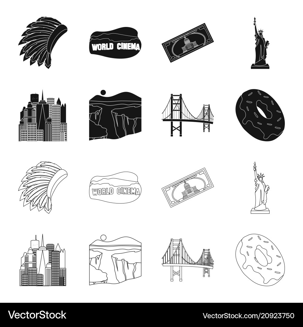 A megacity grand canyon golden gate bridge A megacity grand canyon golden gate bridge vector image