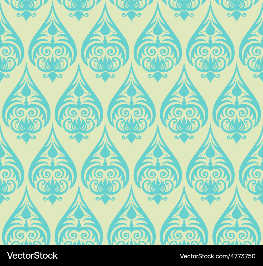 Floral Scroll Pattern vector image