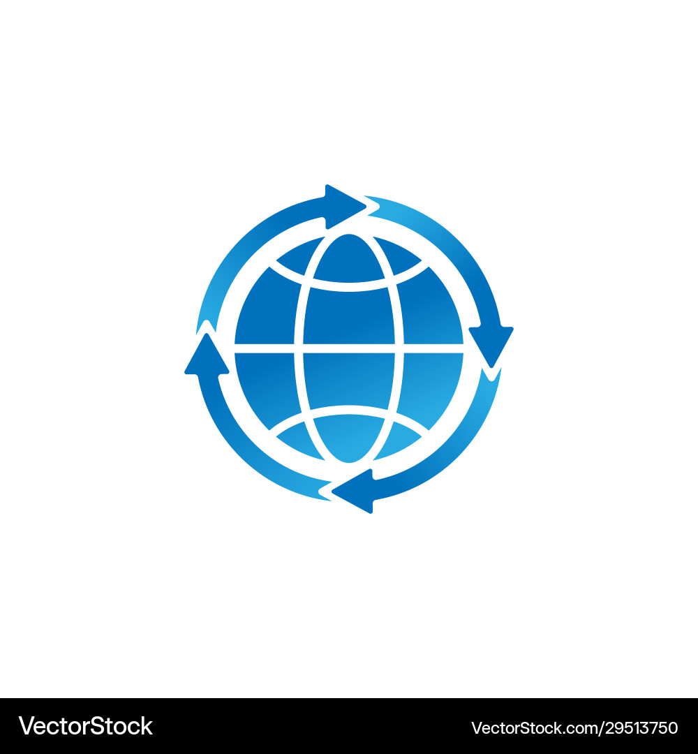Globe icon design for website mobile Globe icon design for website mobile vector image