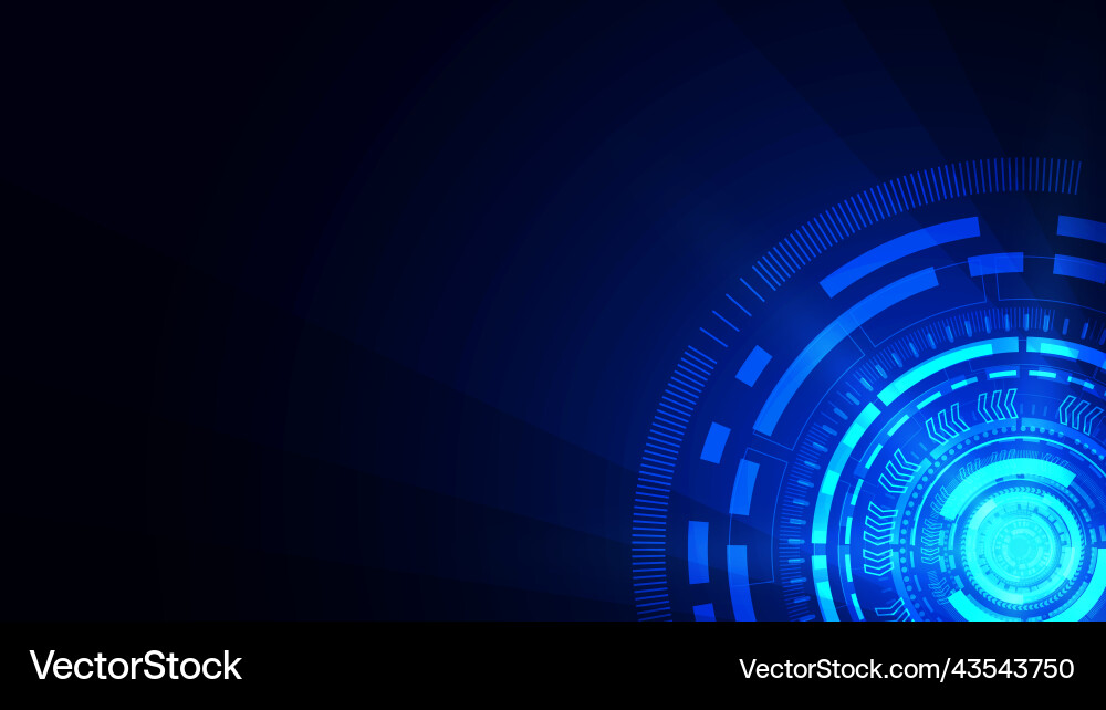 Technology background with hi-tech digital data Vector Image