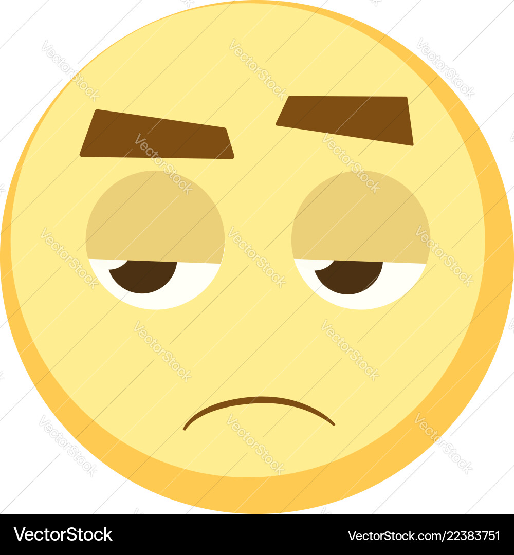 Gelbe Emoji-Symbol für App-Spiel ui oder Web-Design Vektorbild