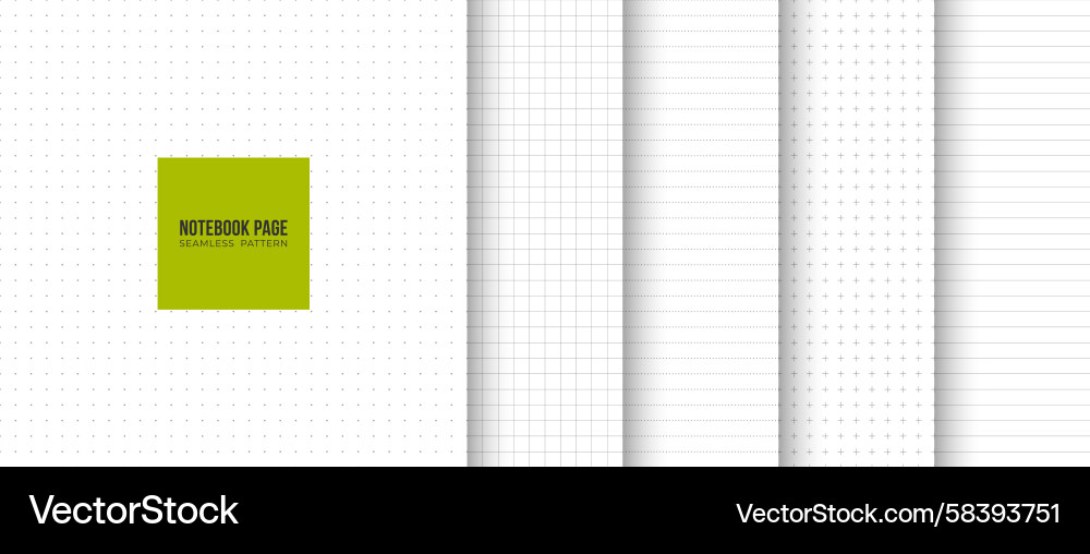 Geometric Notepad Page Fill - Seamless Pattern Vector Image