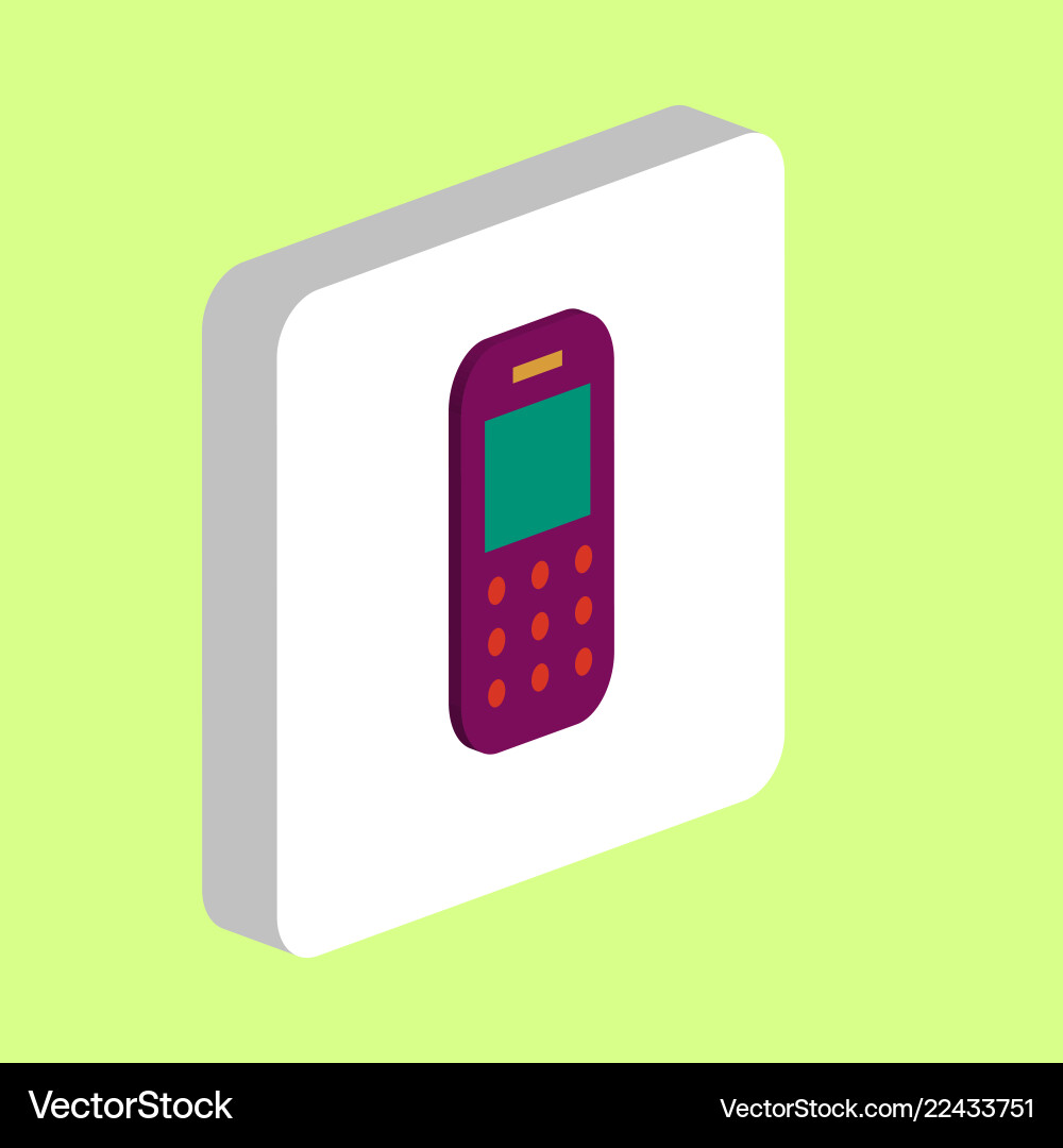 Mobile phone computer symbol Mobile phone computer symbol Vector Image