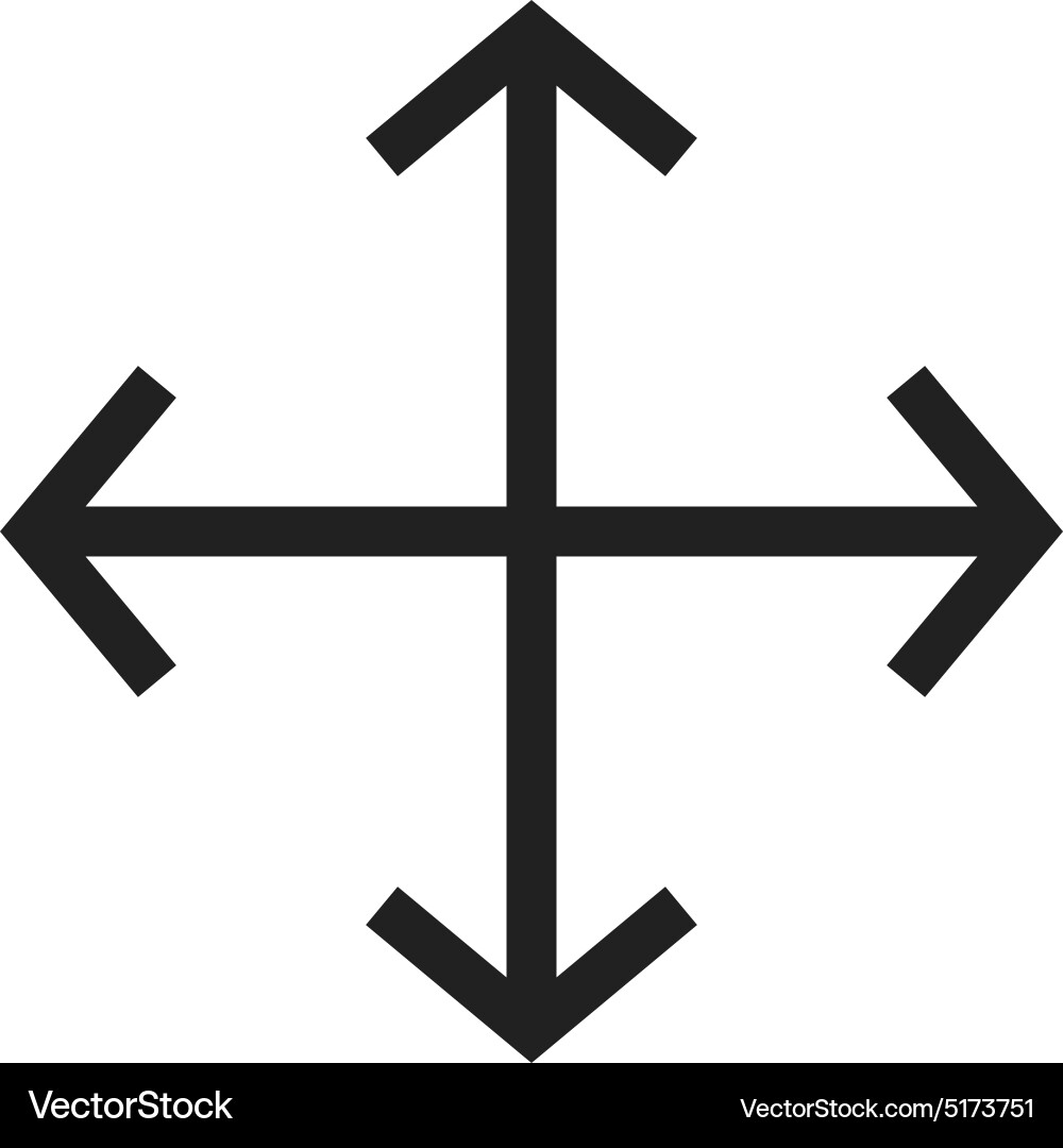 Move navigation Vector Image