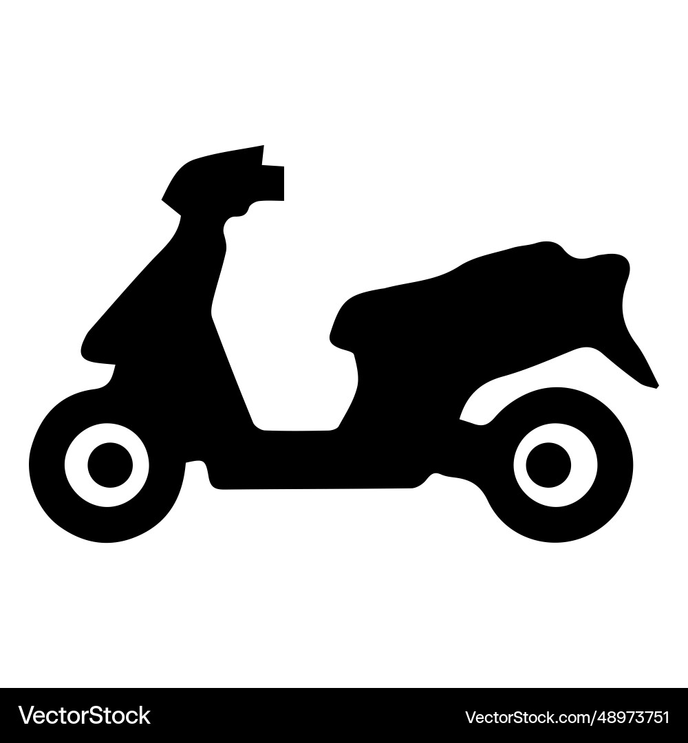 Scooter Motorrad Silhouette Scooter Motorrad Silhouette vektorbild
