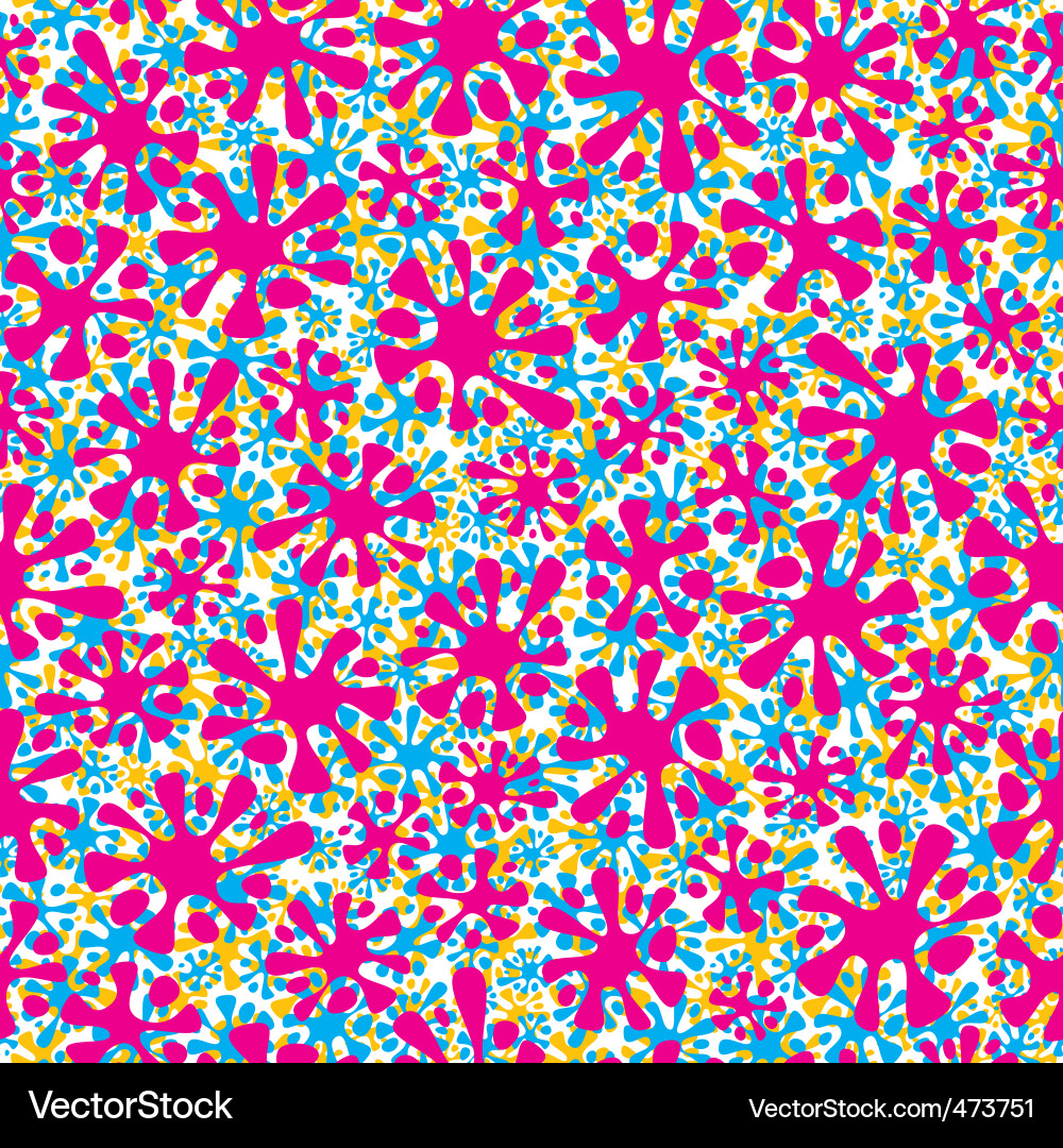 Splashes seamless pattern Vector Image