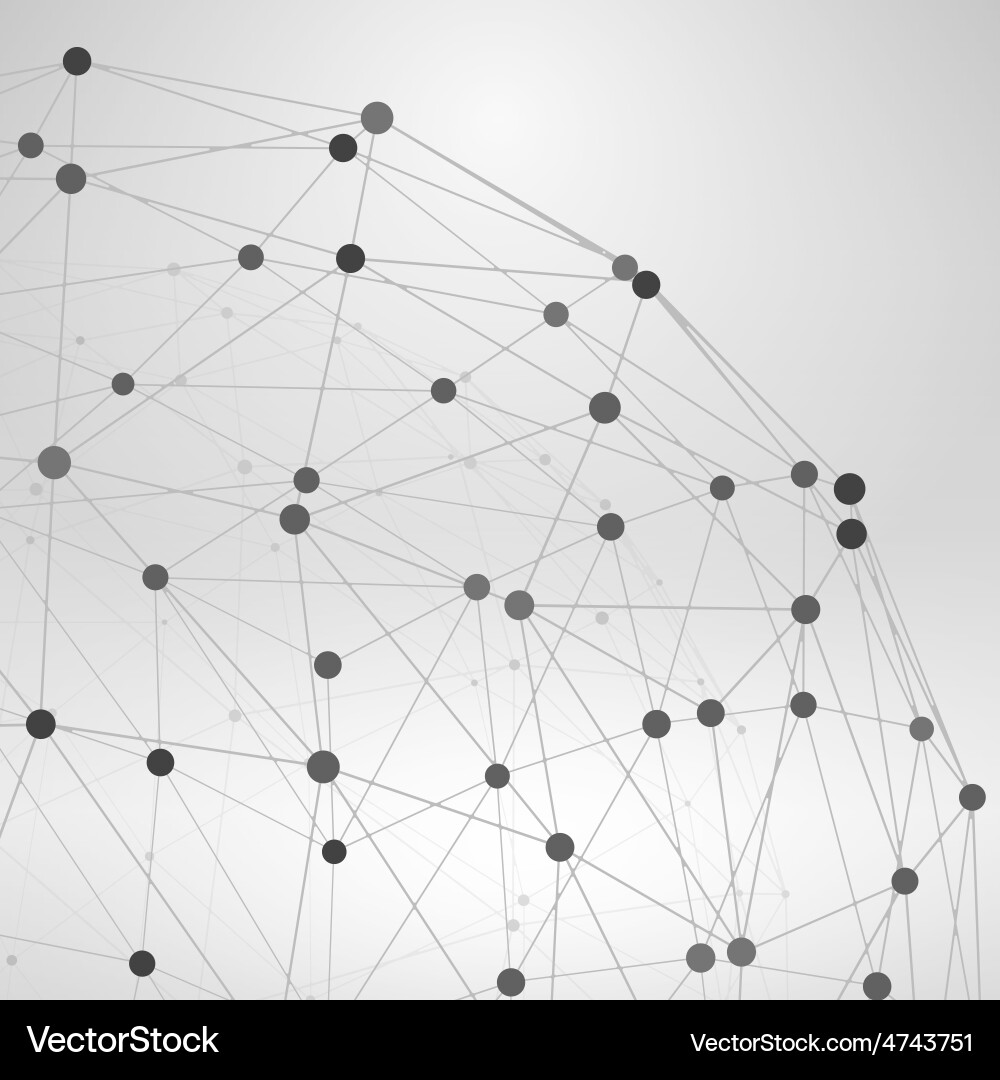 Wireframe polygonal element abstract background vector image