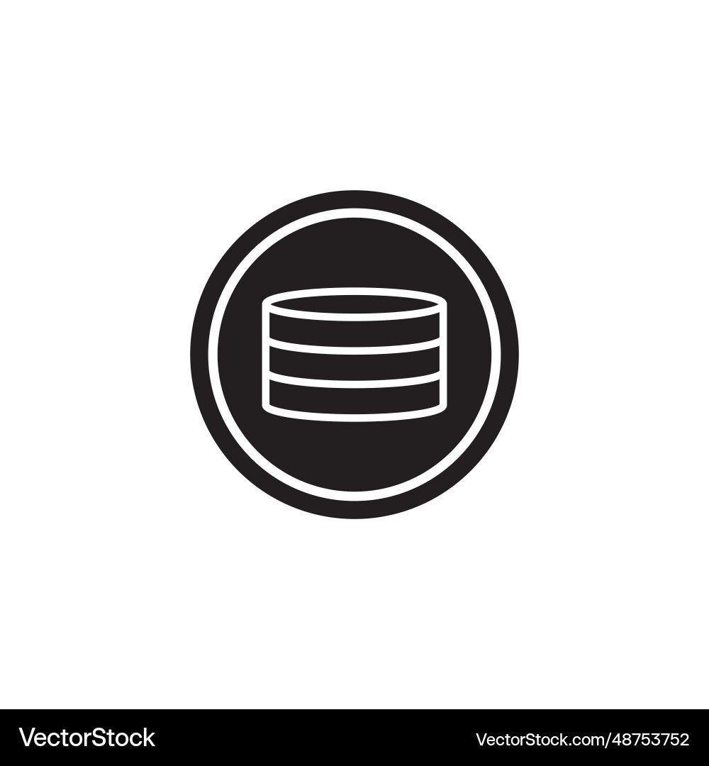 Database icon Database icon Vector Image
