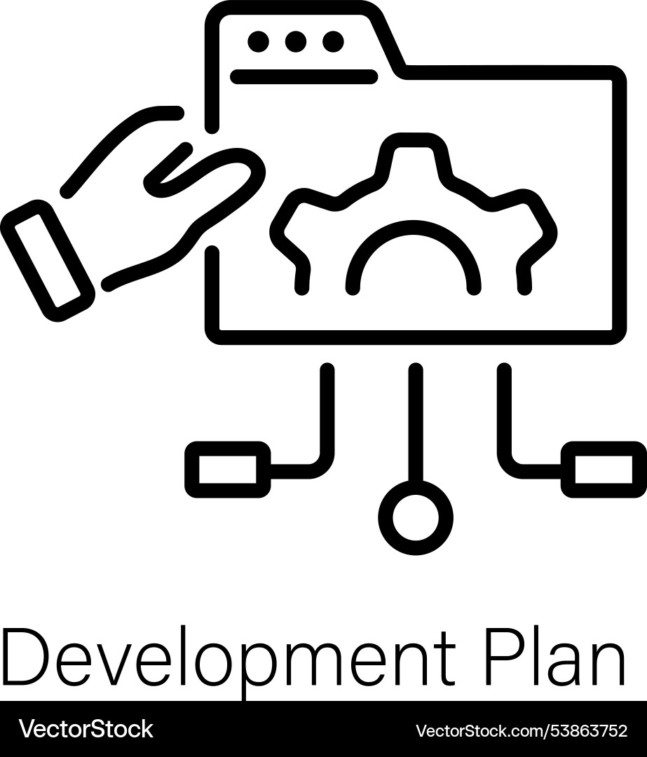 Development plan Royalty Free Vector Image - VectorStock