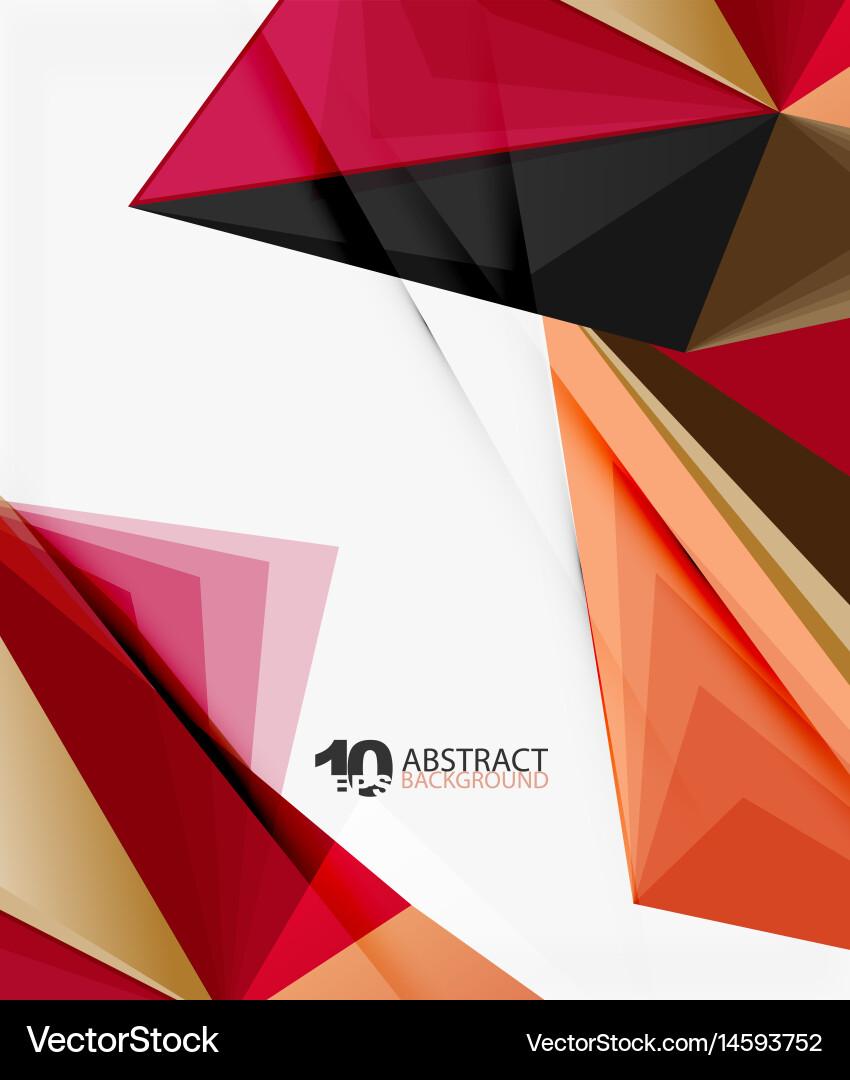 Dynamic 3D Triangular Background Vector Image