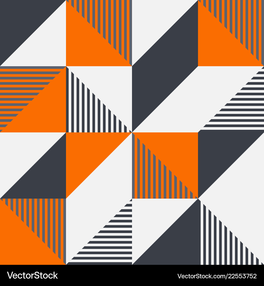 Geometric Block Pattern vector image