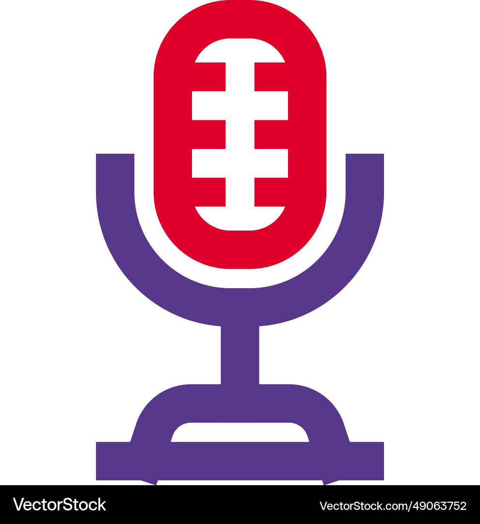 Microphone a device for recording sound Vector Image