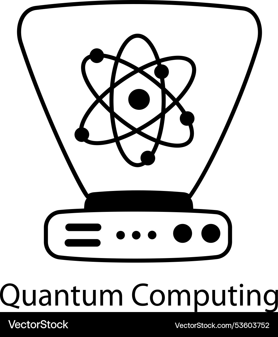 Quantum computing Vector Image