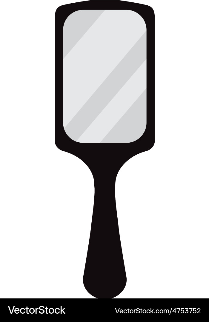 Rectangular mirror vector image