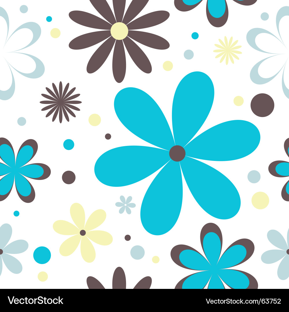 Retro floral Royalty Free Vector Image - VectorStock