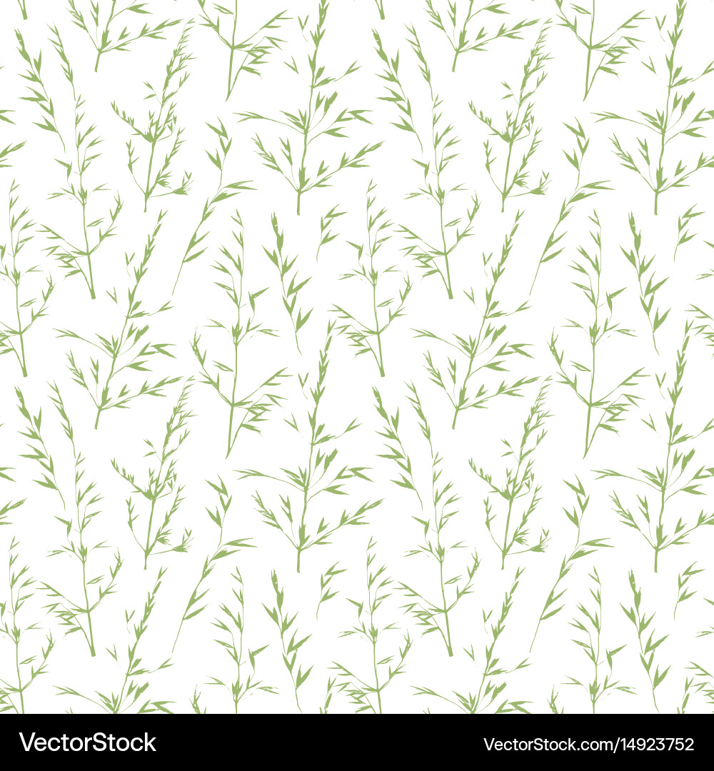 Seamless pattern with leafs vector image