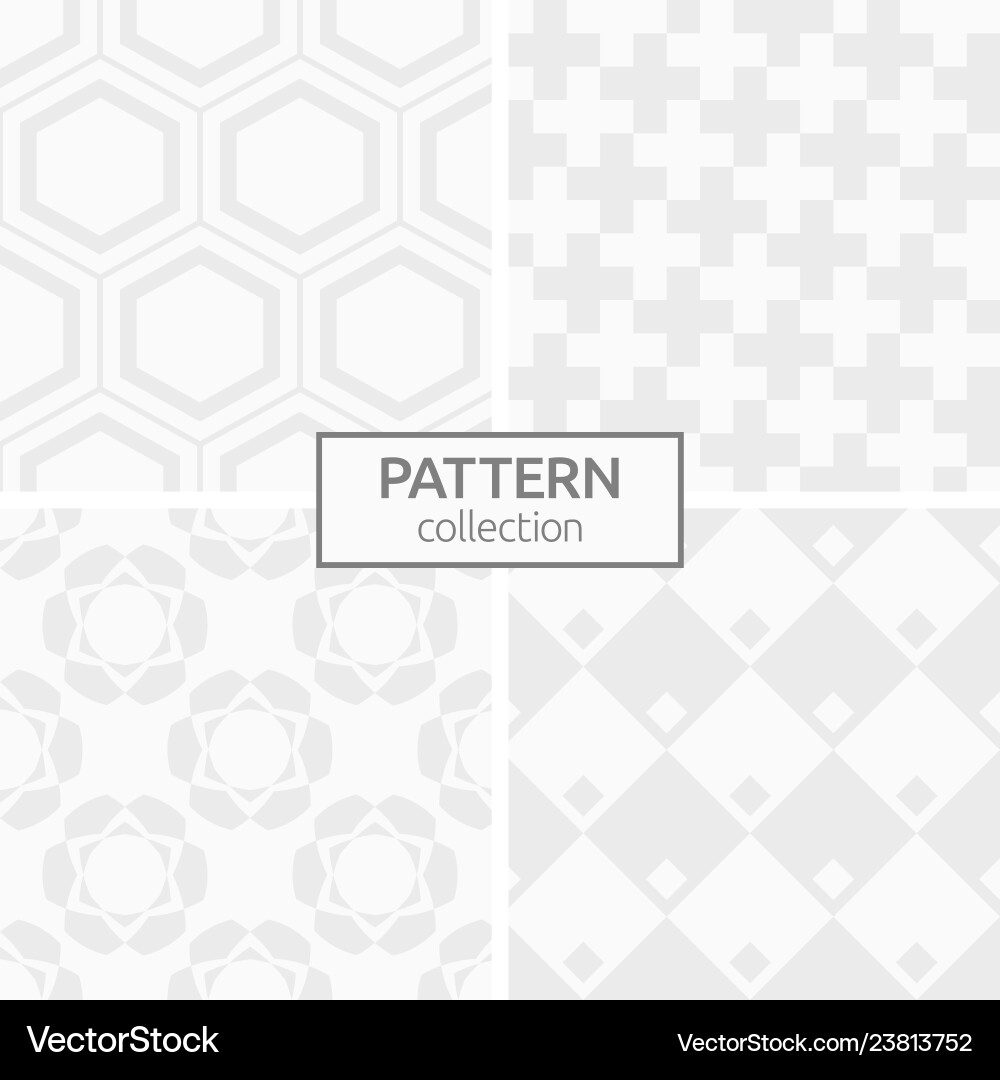 Set of four seamless patterns Set of four seamless patterns vector image