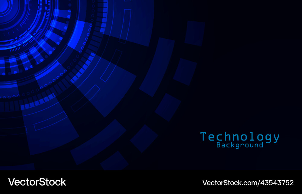 Technology background with hi-tech digital data Vector Image