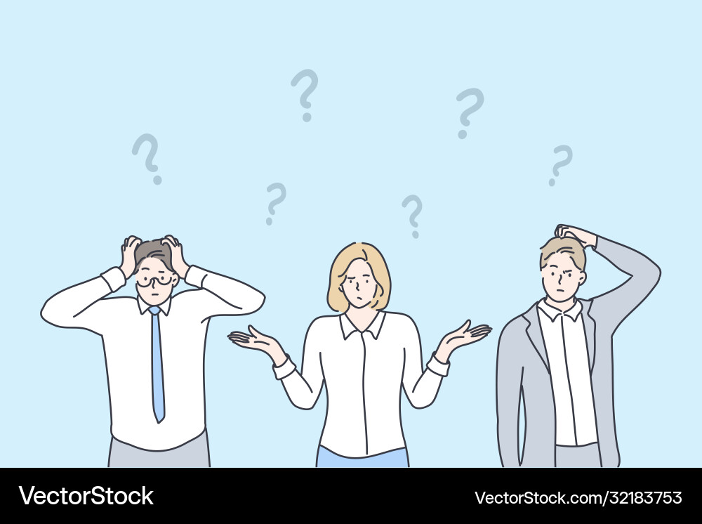 Business Problem Solving Team Vector Image