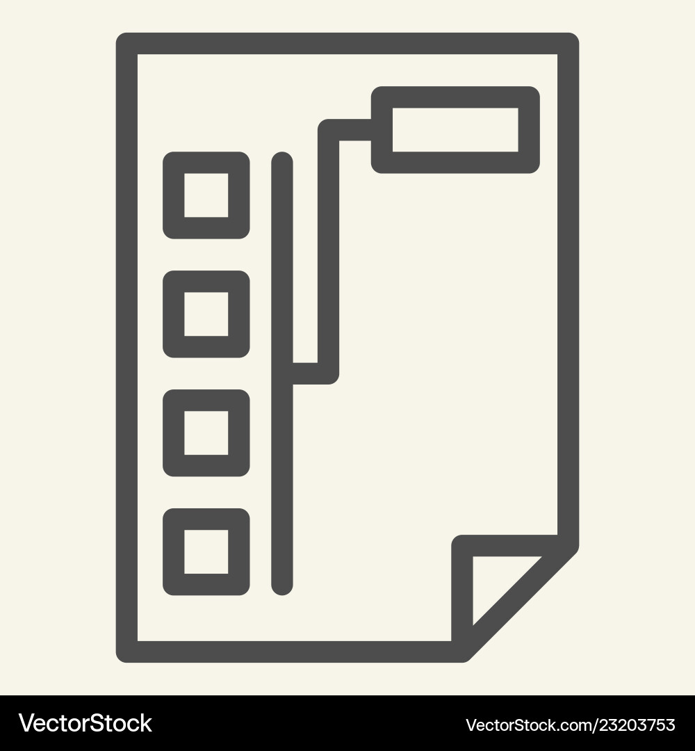 Document with graph line icon paper chart Document with graph line icon paper chart vector image