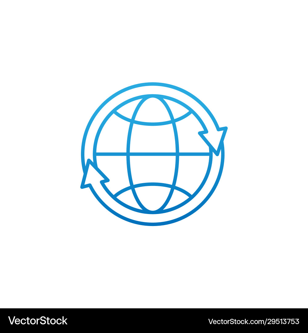 Globe icon design for website mobile Globe icon design for website mobile vector image
