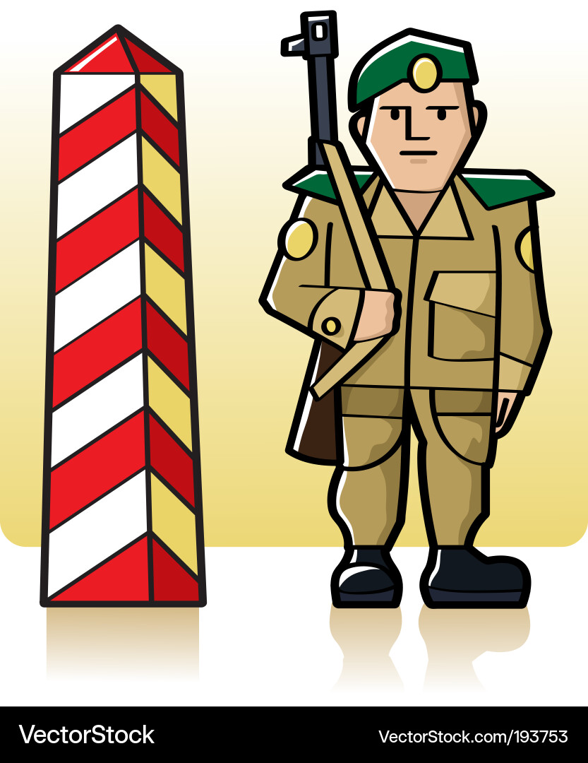 Military Border Guard vector image