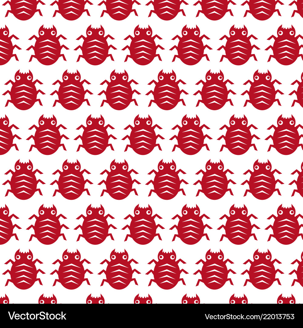 Pattern background cyber bug icon Vector Image