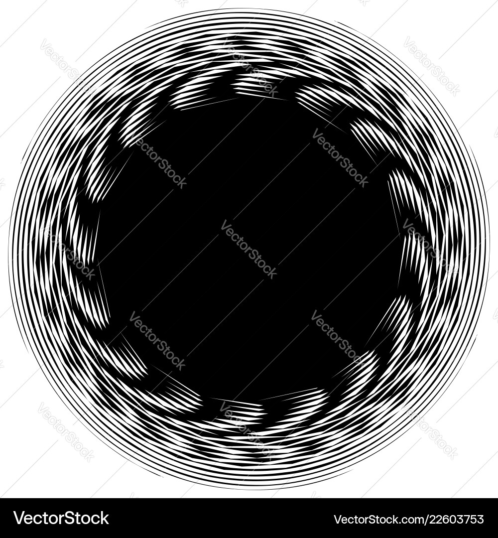 Radial lines with rotating distortion abstract Radial lines with rotating distortion abstract vector image