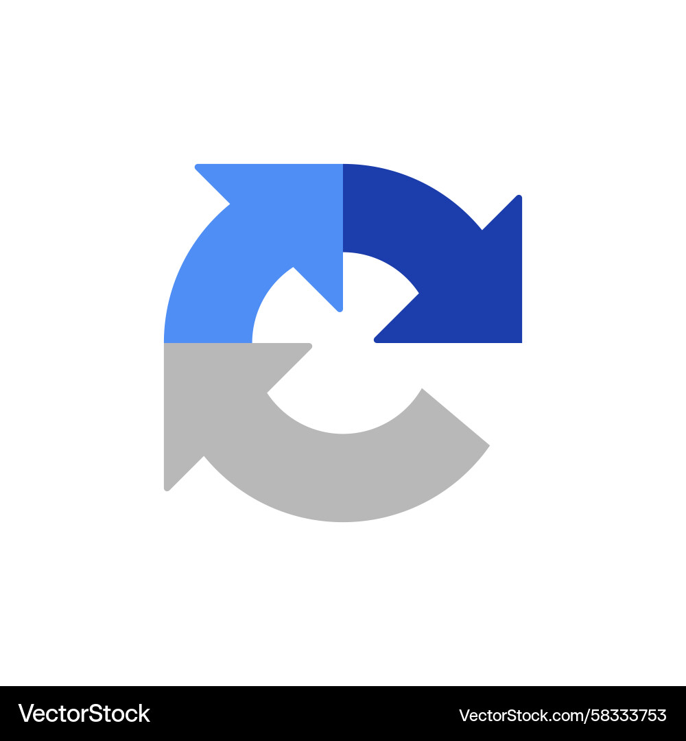 Recaptcha Icon - Refresh Symbol Vector Image