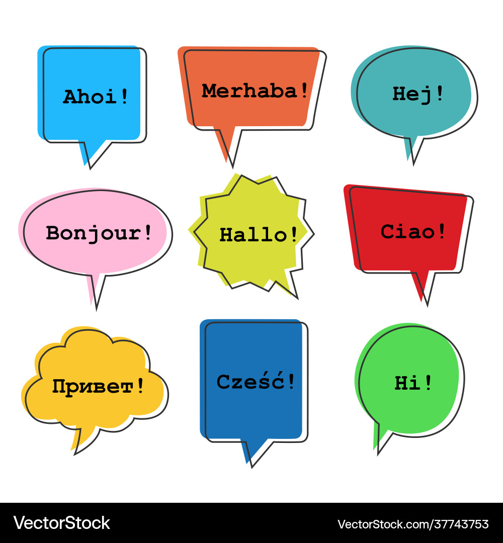 Seamless pattern with speech bubbles word Seamless pattern with speech bubbles word vector image