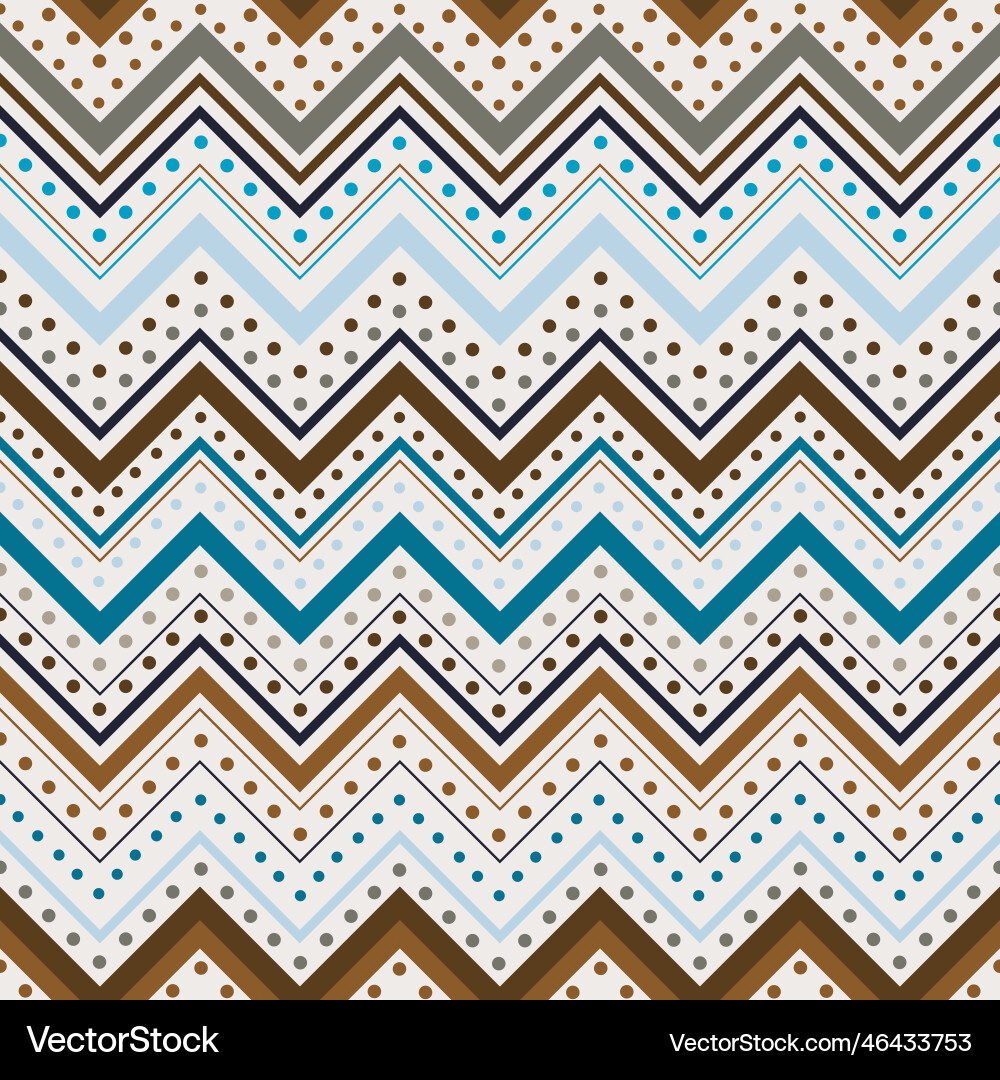 Tiled chevron seamless zigzag pattern Tiled chevron seamless zigzag pattern vector image