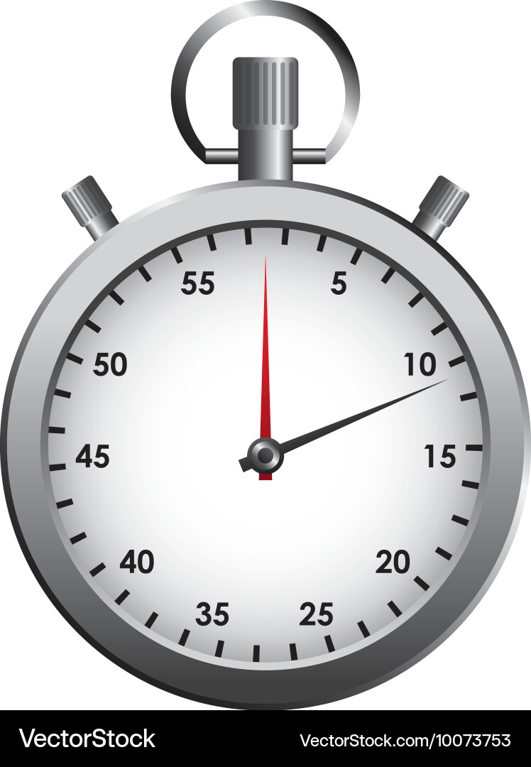 Timer counter chronometer icon vector image