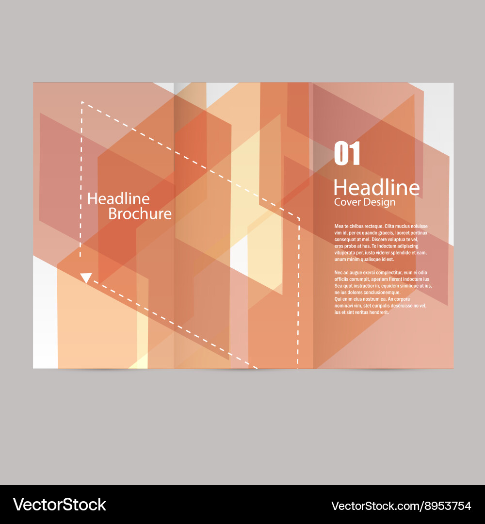 Abstract polygon design template vector image