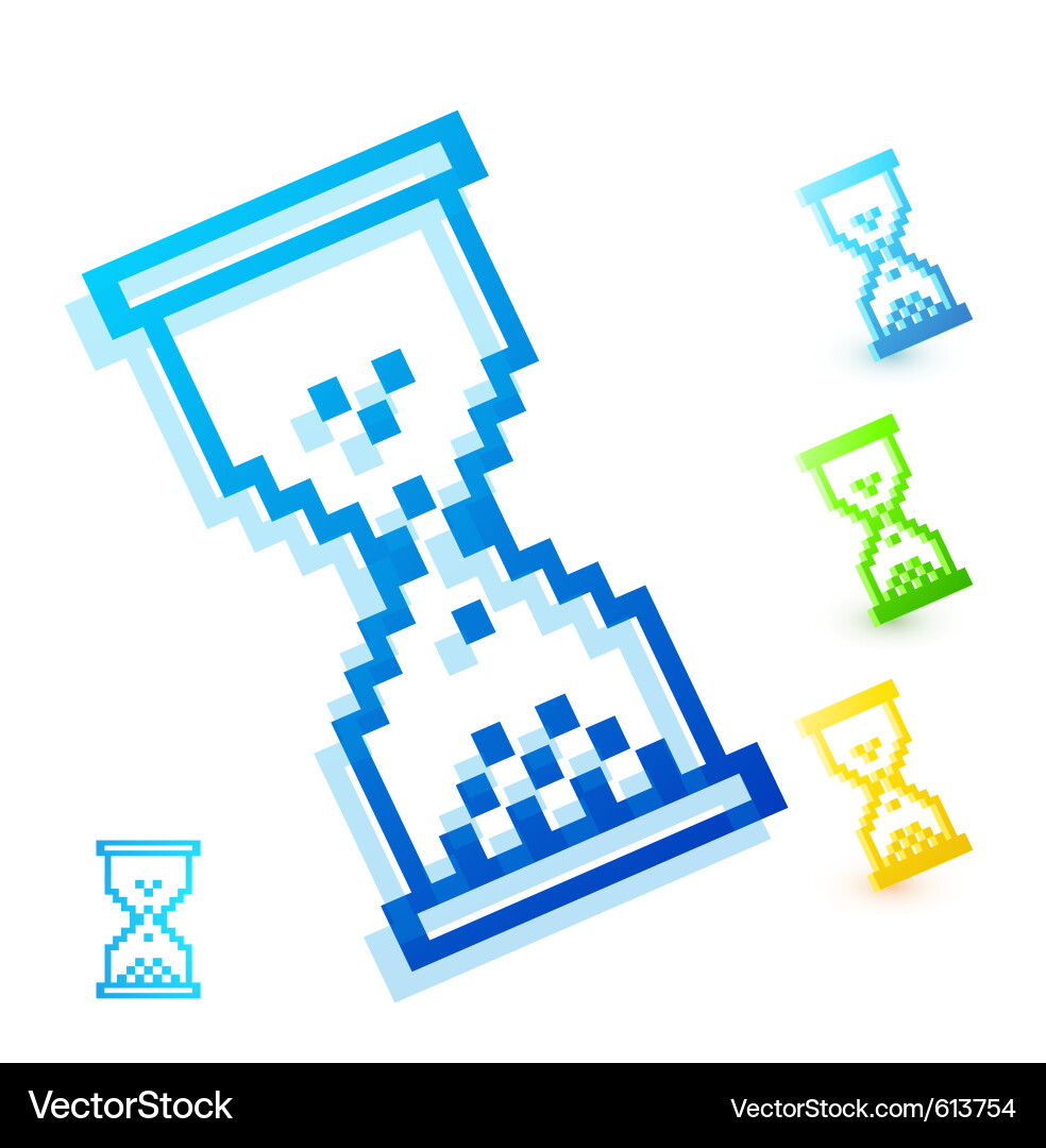 Color wait cursor vector image
