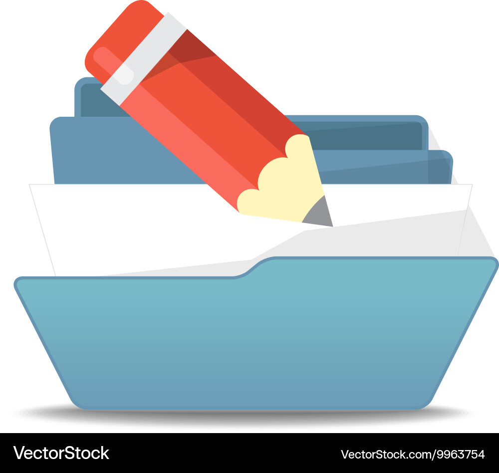 Computer interface folder open isola Royalty Free Vector